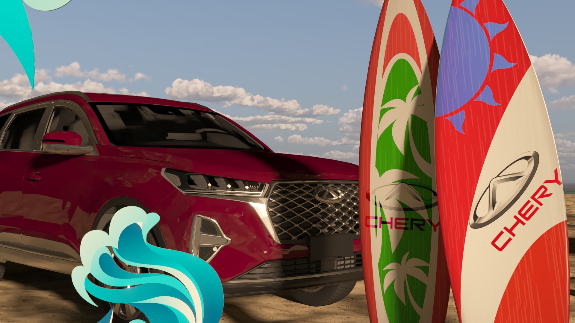 Chery Beach Display Stand-7