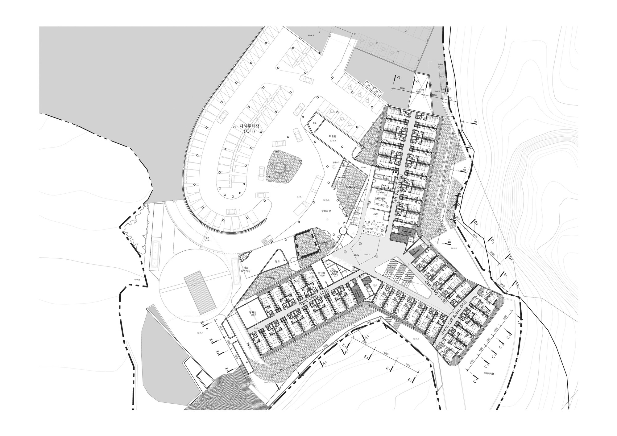 济州岛悬崖酒店丨韩国丨Soltozibin Architects-49