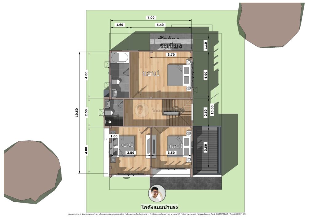 บ้านปั้นหยา2ชั้น S-131 แบบบ้าน2ชั้นสมัยใหม่ บ้านโทนสีขาวสวย ๆ-27