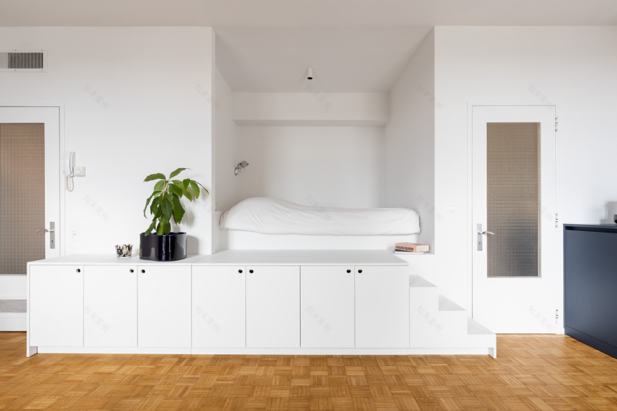 比利时布鲁塞尔现代主义公寓设计丨BÉRÉNICE ET MATHIEU-15