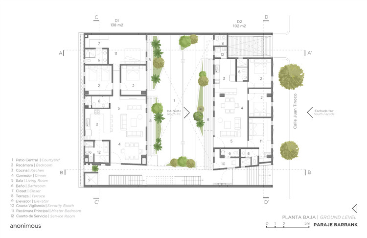 Barrank Building 墨西哥城南部公寓设计-54