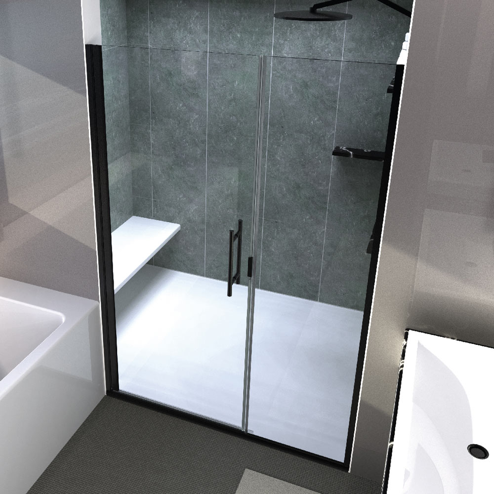 博比·伯克携手海岸淋浴门,打造现代浴室艺术品-16