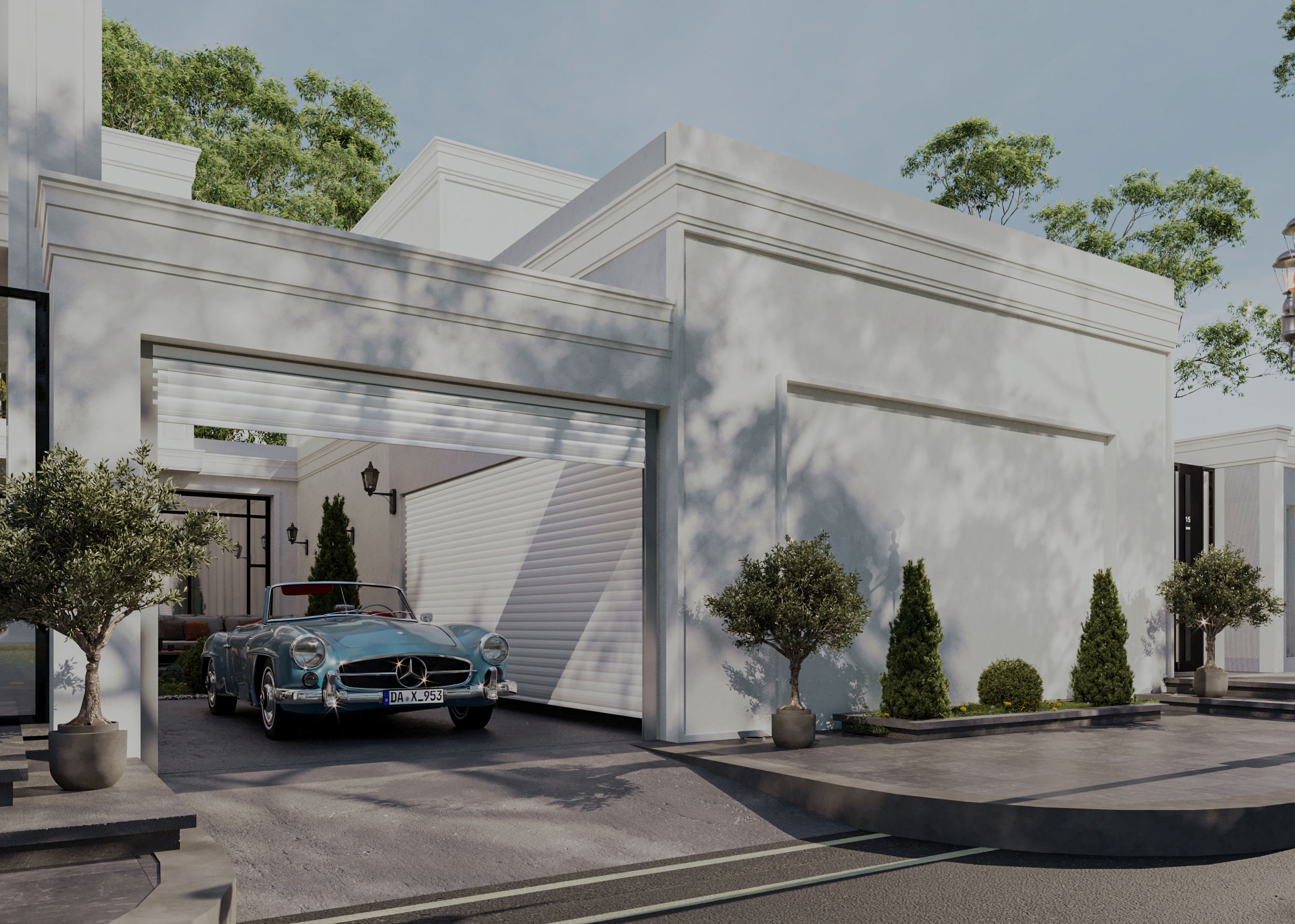 新古典主义别墅外观丨Sketch Design-15