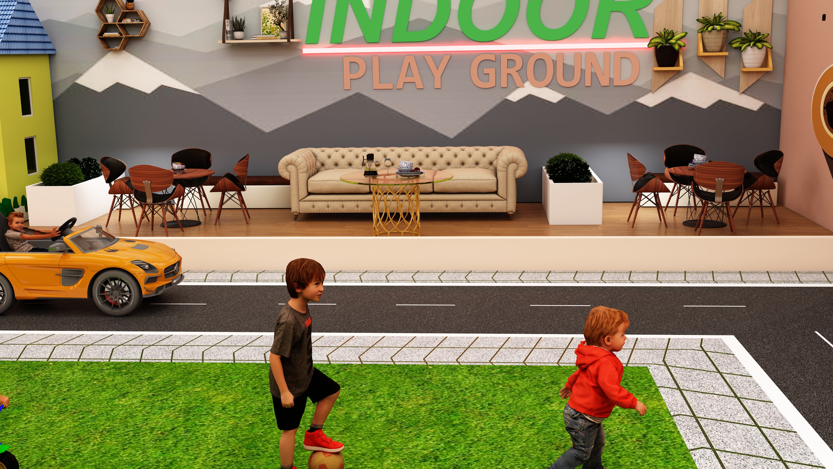 Indoor Playground Design with Café-5