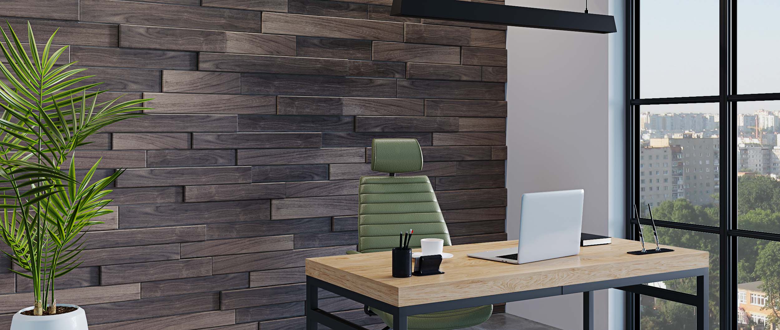 网站设计项目 展示木制墙面面板室内应用-8