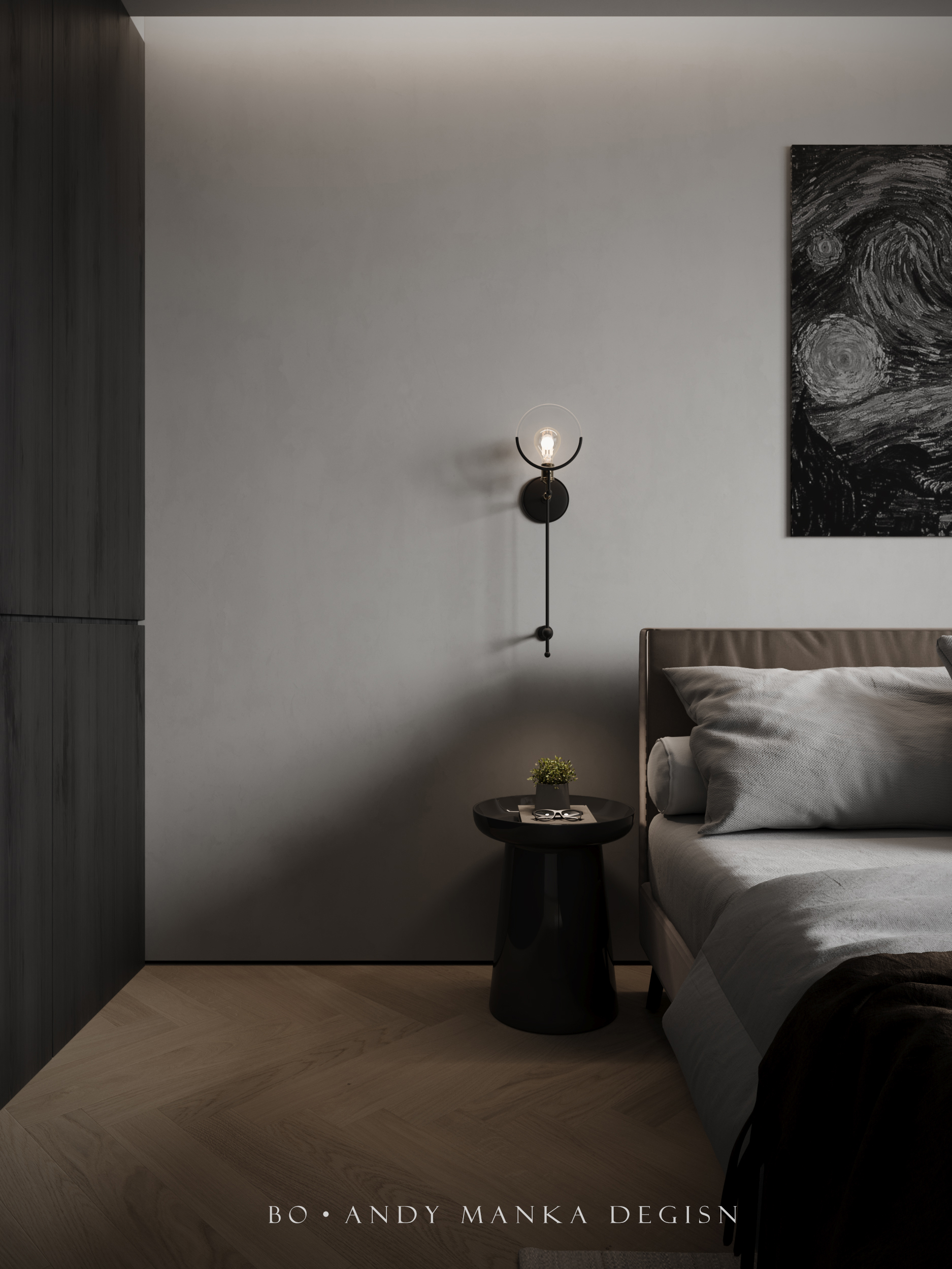 黑色与木色的碰撞-14