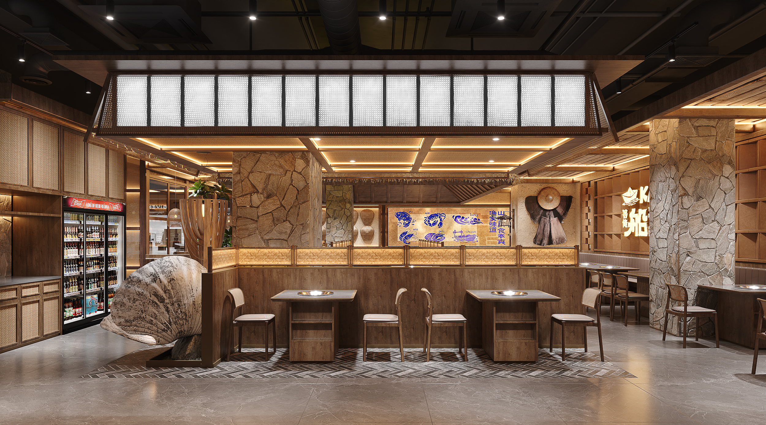 等俺船靠岸，火锅店-2