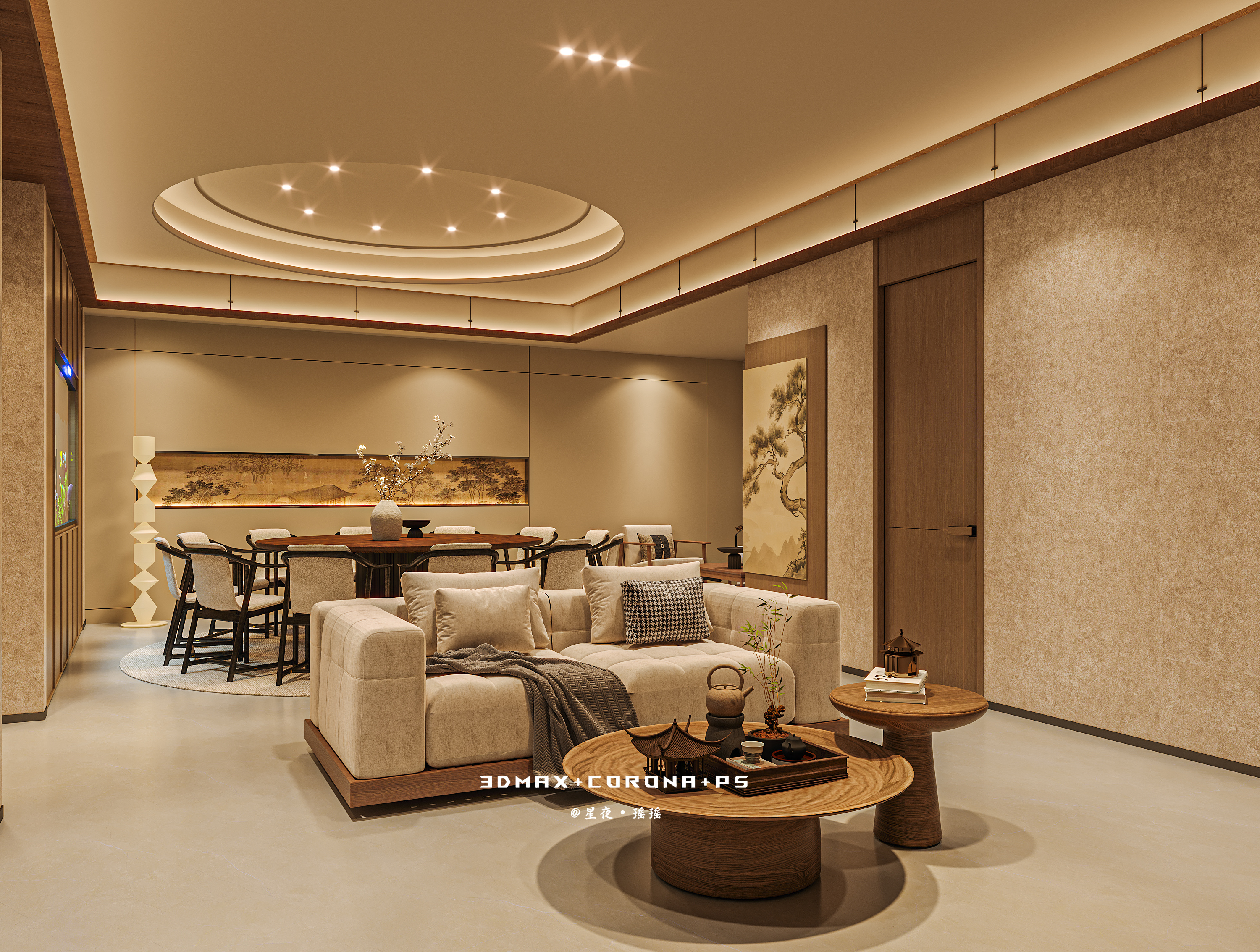 私人会所，雅致东方 宋式美学-5