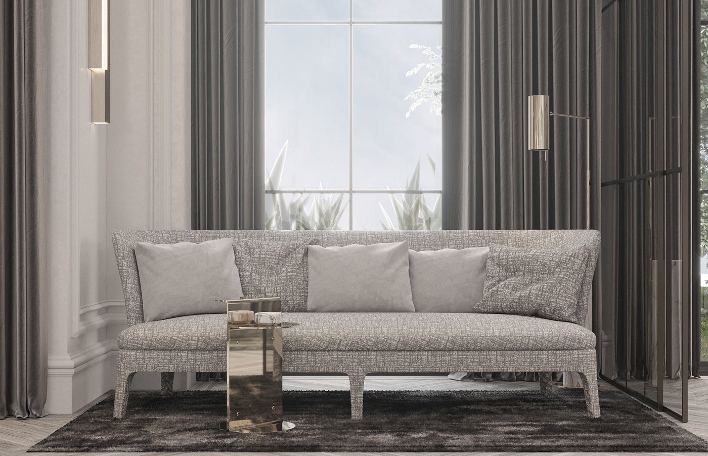 浅色系别墅设计-6