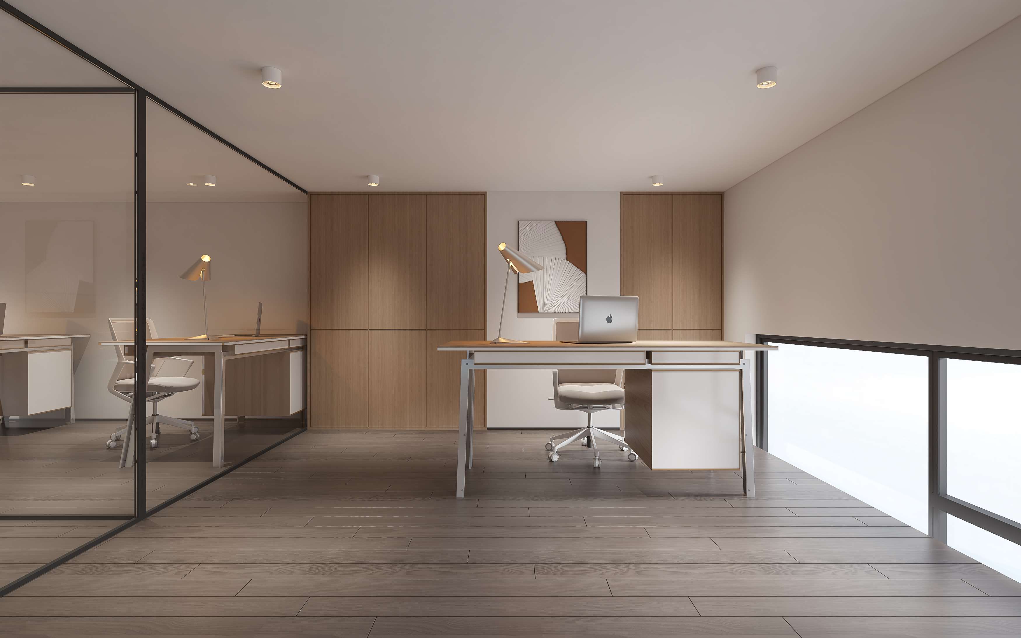 个性理想的工作空间还有明亮的灯光设计#木牛视觉设计-3