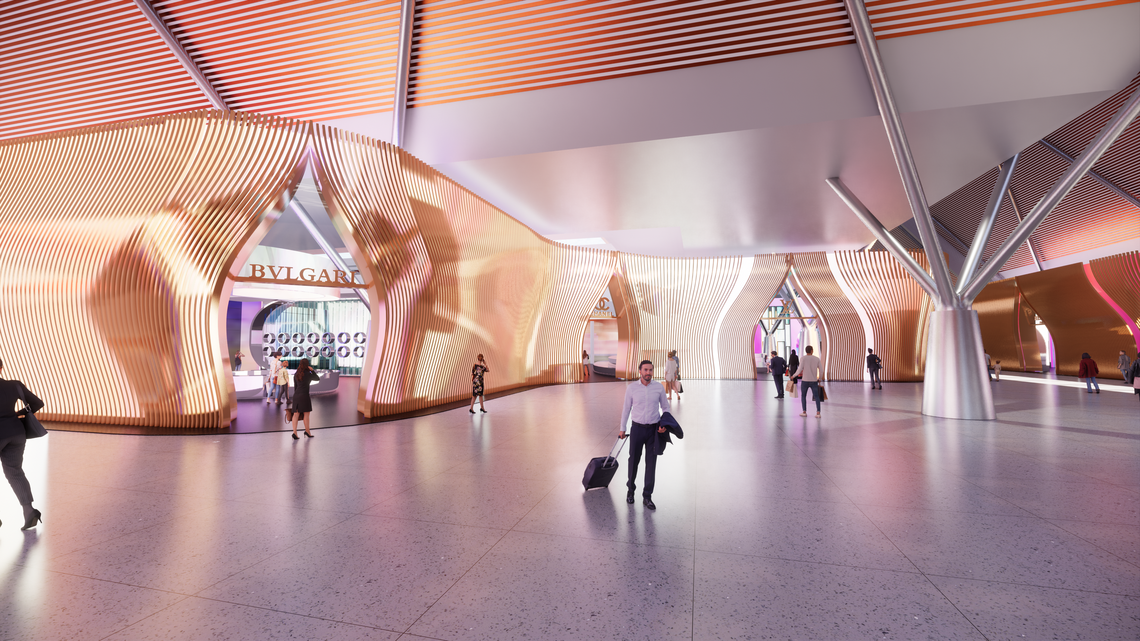 暹粒机场奢品区店装空间形象设计-4