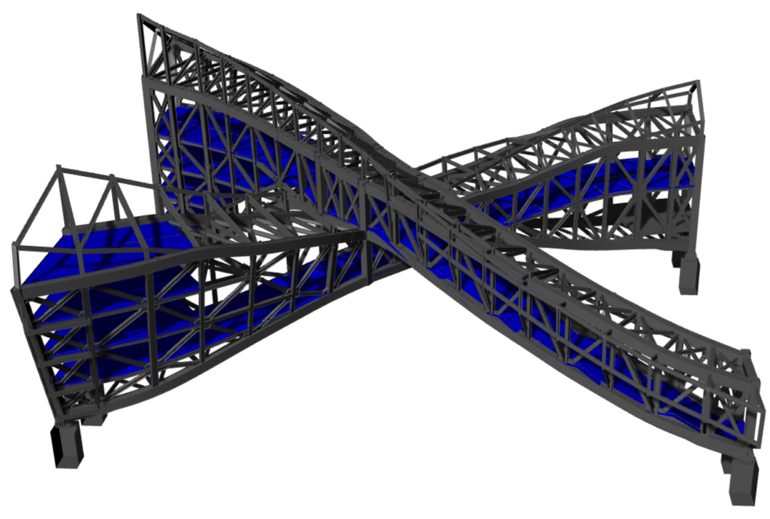 三亚新地标“莫比乌斯环”地标连廊卸载收官！-32