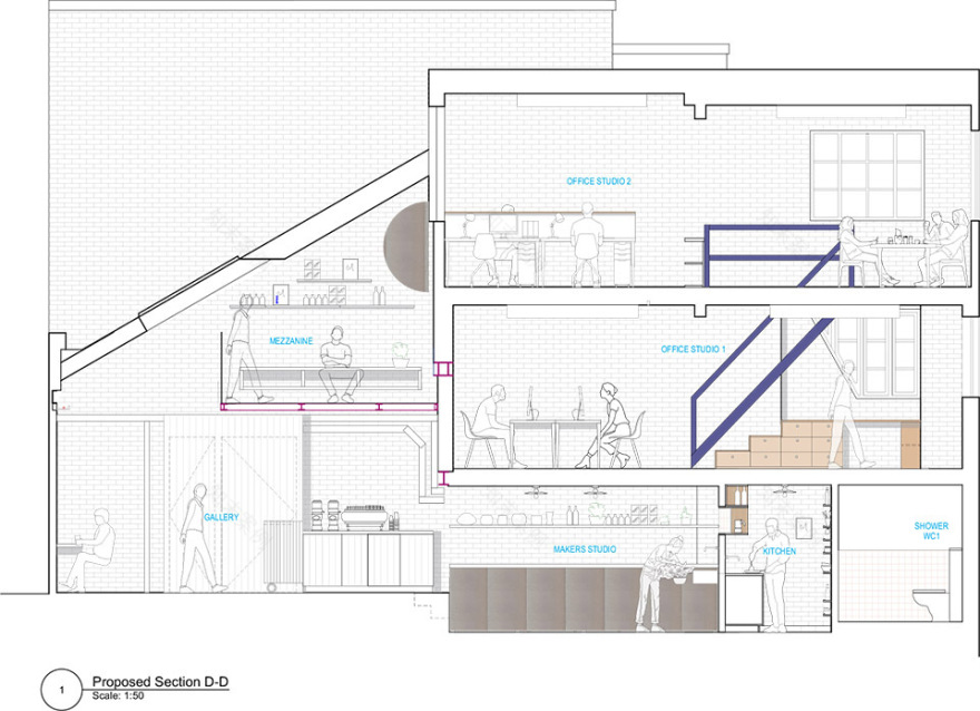 “一个半”共享办公空间丨英国丨Trellik Design Studio-80