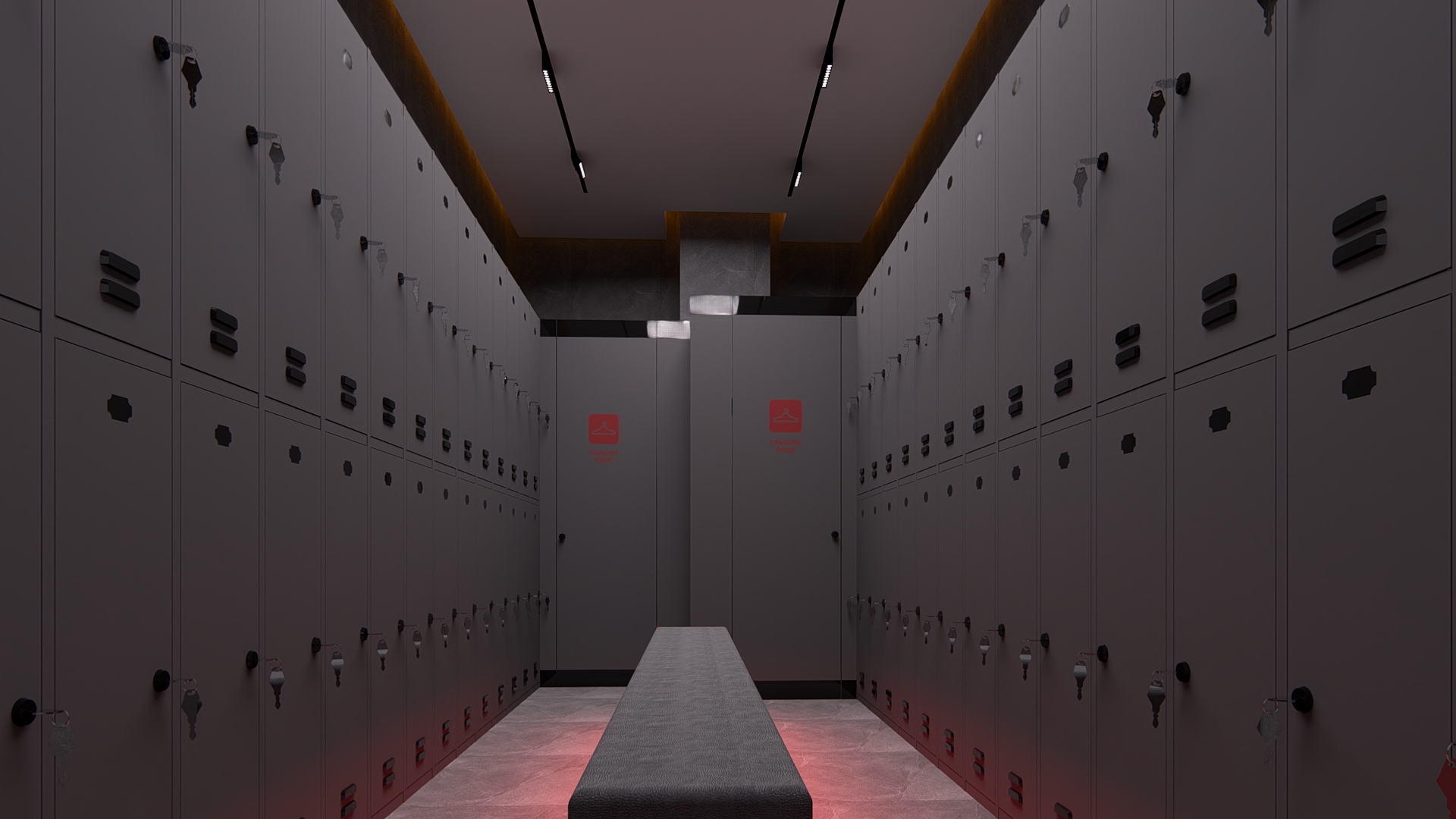 健身房更衣室及湿区室内设计-6