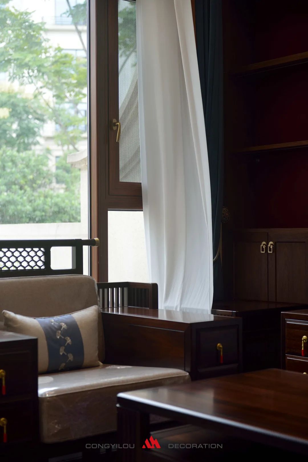 南昌绿地卢塞恩新中式别墅丨中国南昌丨丛一楼装饰-12