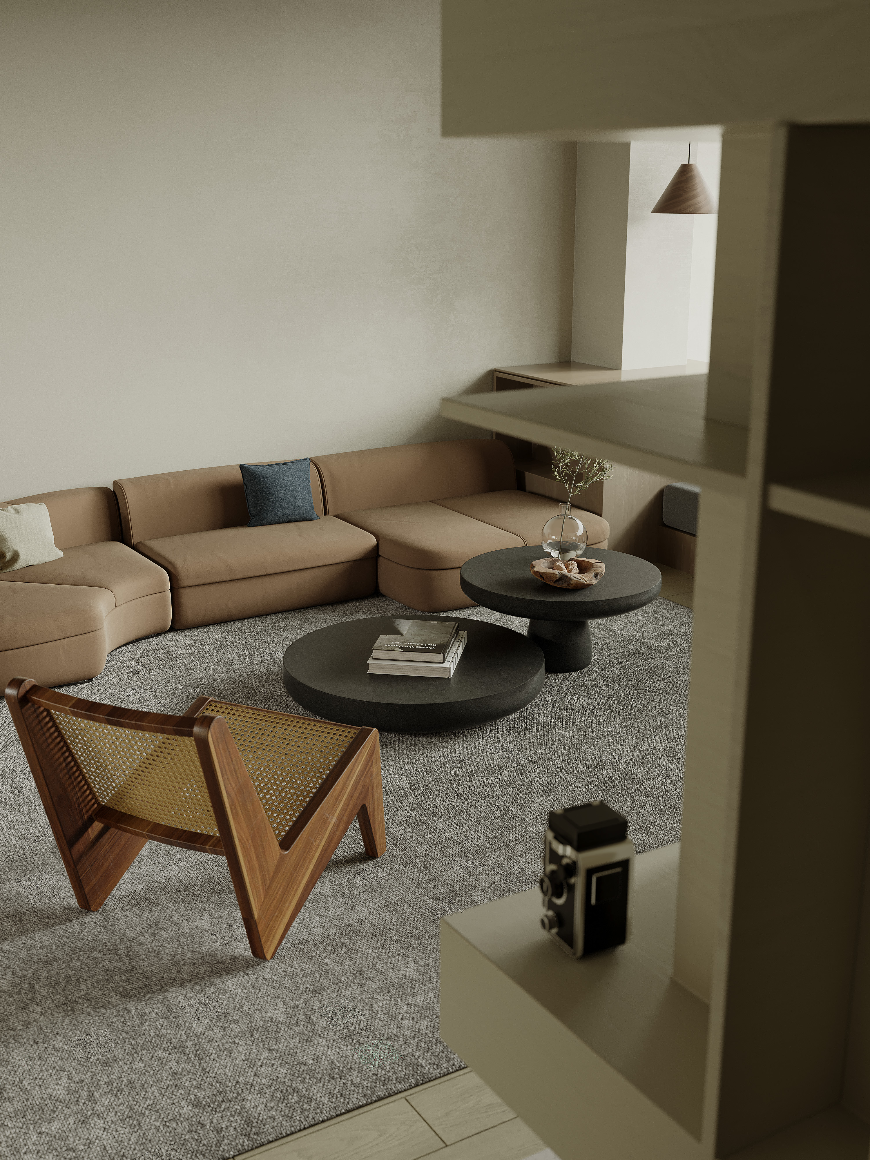 平层客餐厅丨COMO STUDIO 卡莫设计机构-6