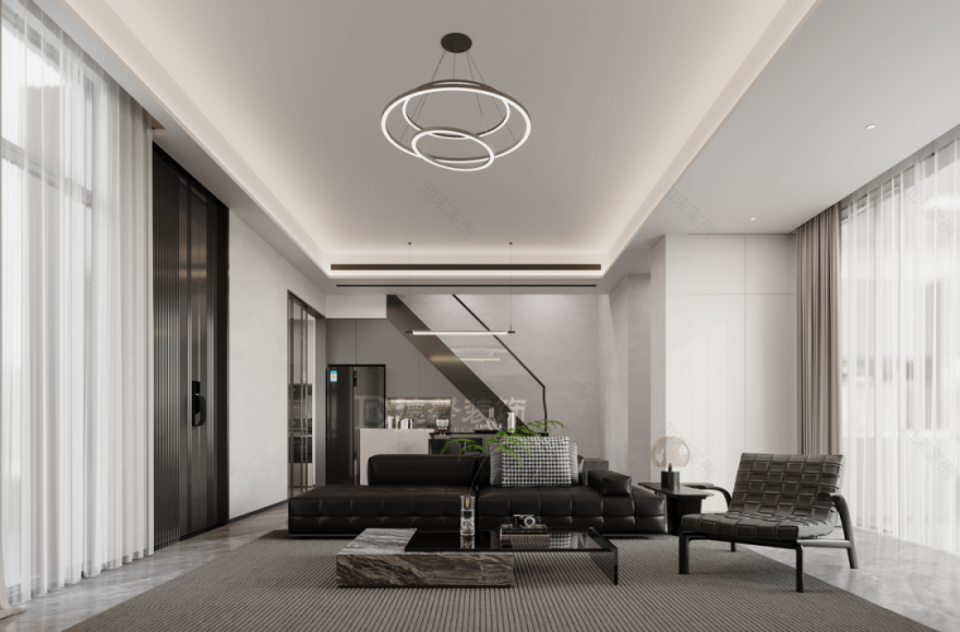 金地半山风华 · 现代简约别墅设计丨中国广州丨宁哲-10