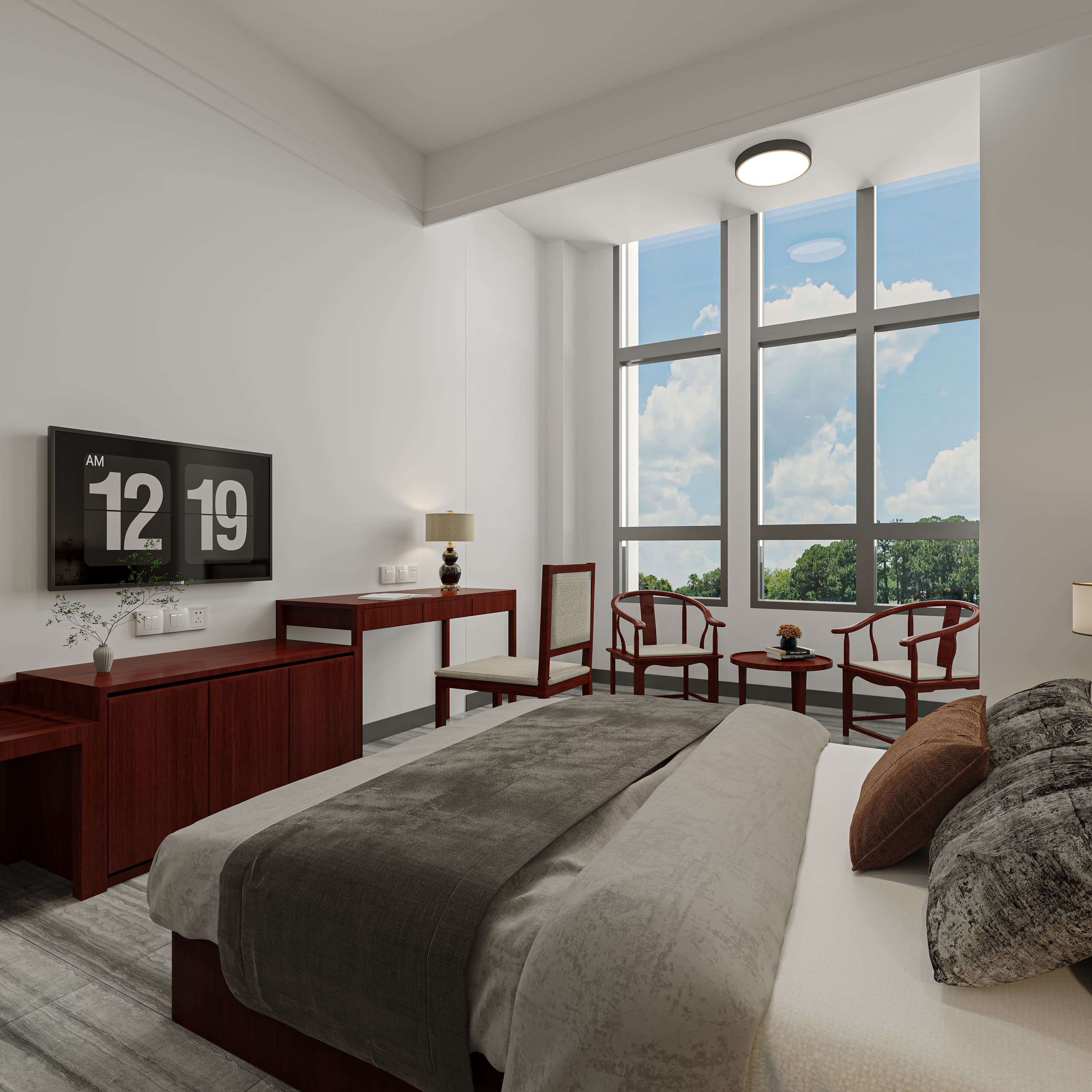 职工宿舍餐厅效果案例-6