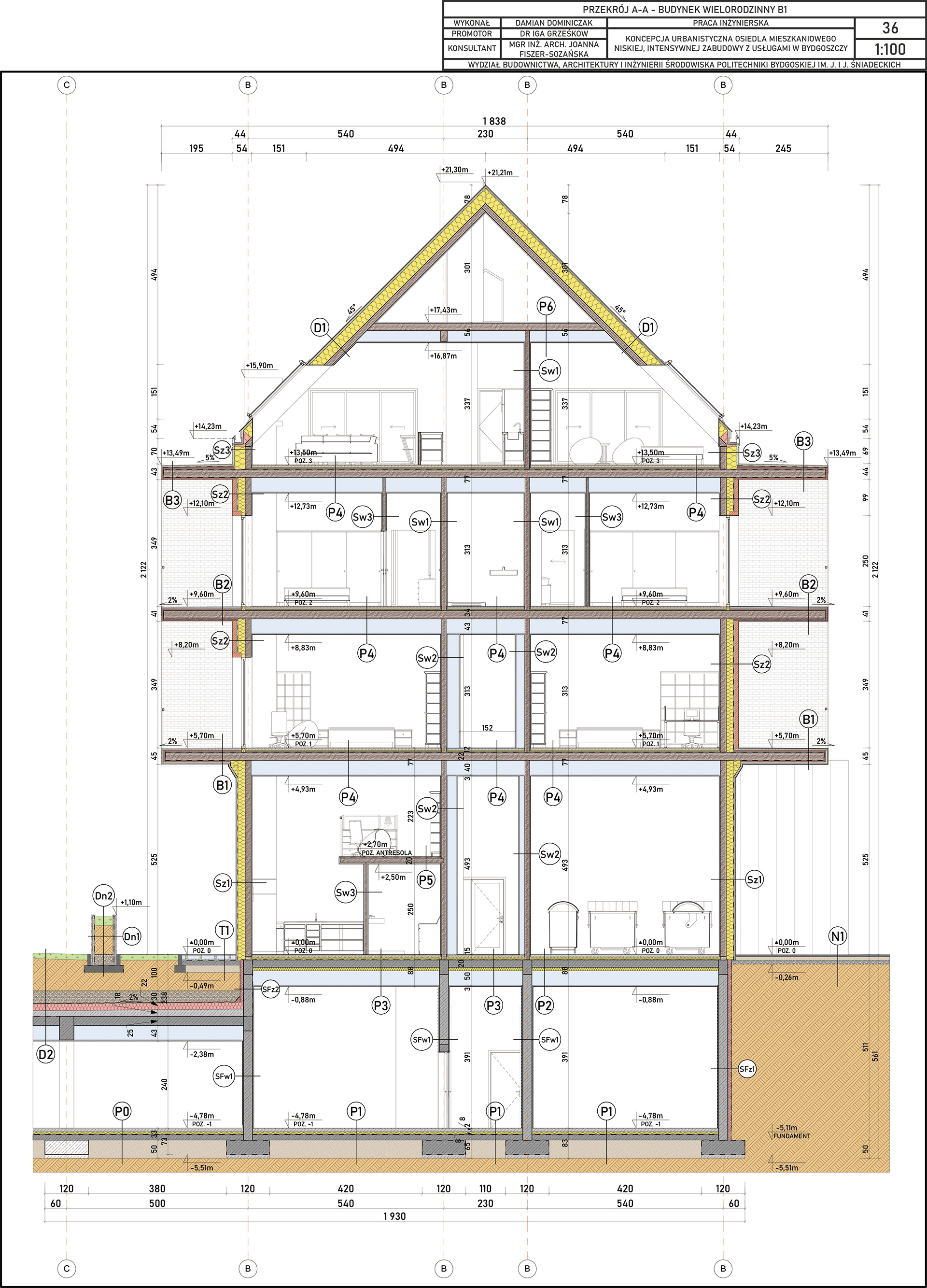 DREWNIANY BUDYNEK MIESZKANIOWY WIELORODZINNY Z CLT-18