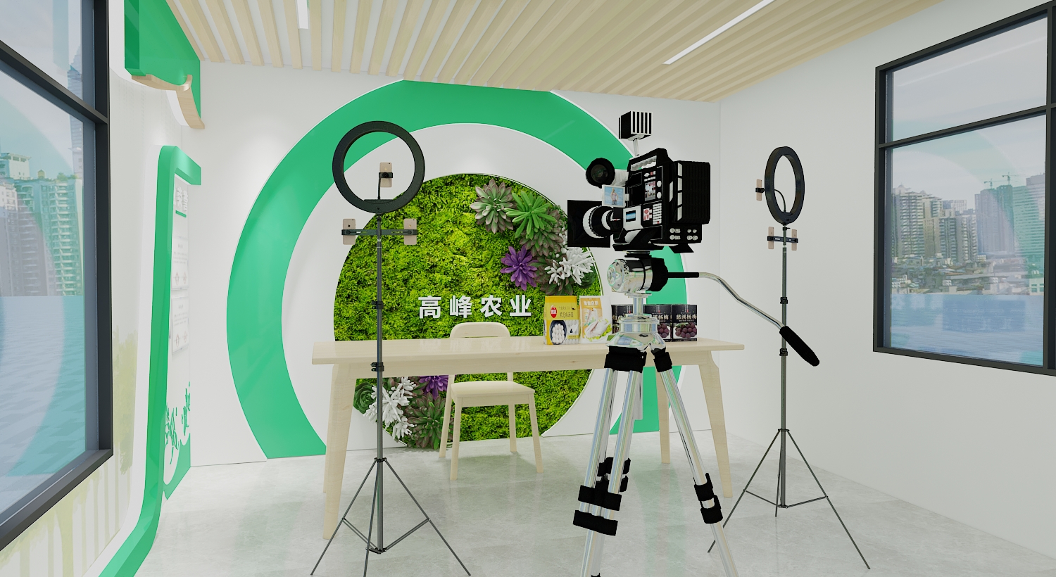 高峰农业展示区设计3D效果图-1