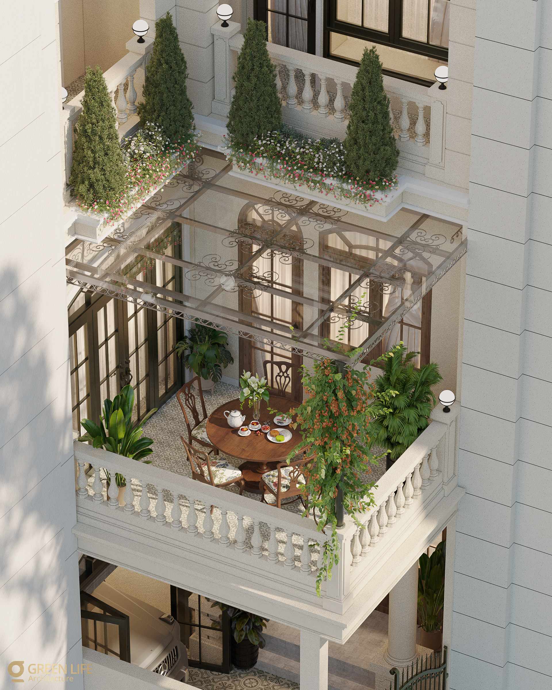 Neoclassical Townhouse Design | Green Life Architecture-1