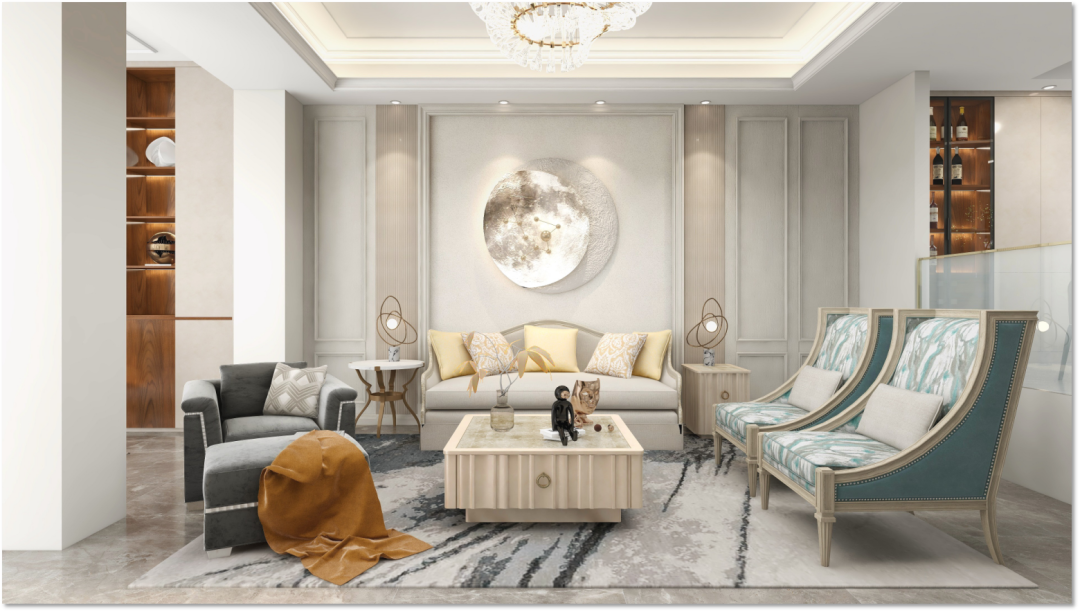 现代美式别墅设计丨洛克尚品-17
