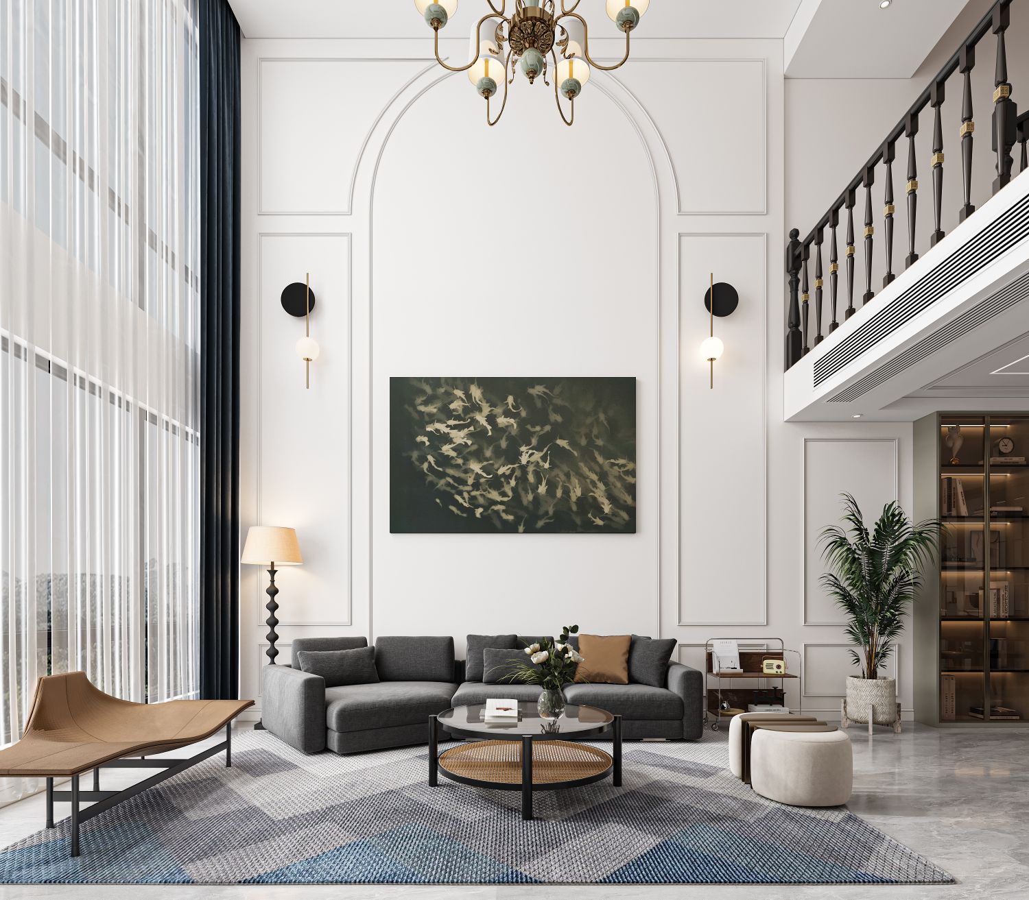 空间渲染—美式复古别墅-0