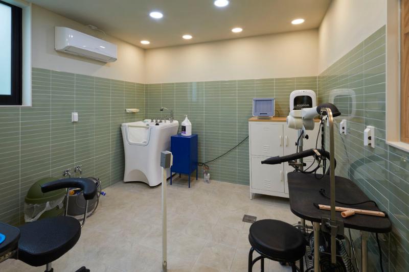 简约清新宠物美容室设计-11