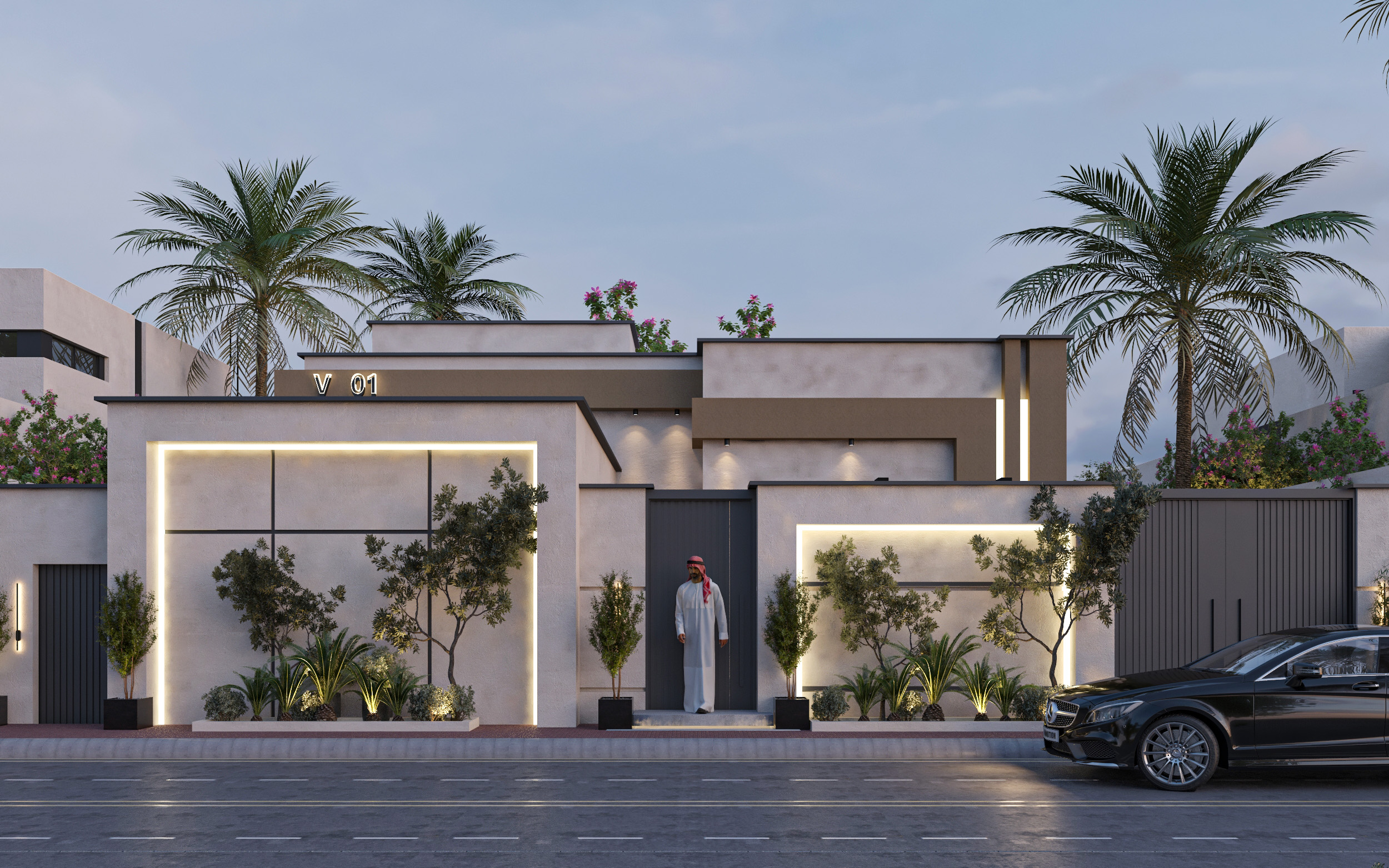 Modern Residential Facade in Mecca-6