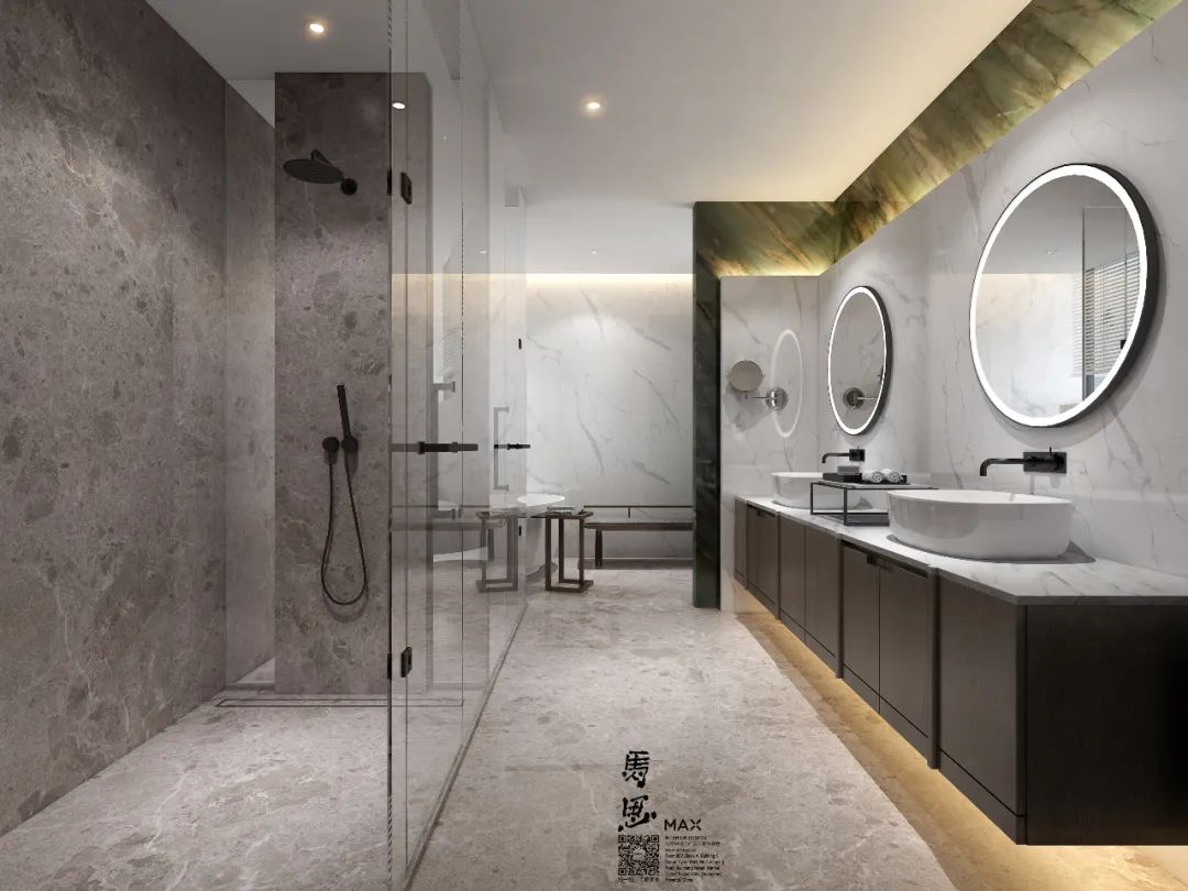 马思室内设计 | 现代轻奢别墅, 间至味是清欢-140