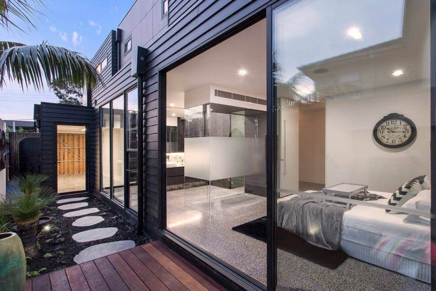 Bold square shapes on the exterior and contemporary interior design define this Black Rock residence CAANdesign Architecture and home design blog-18