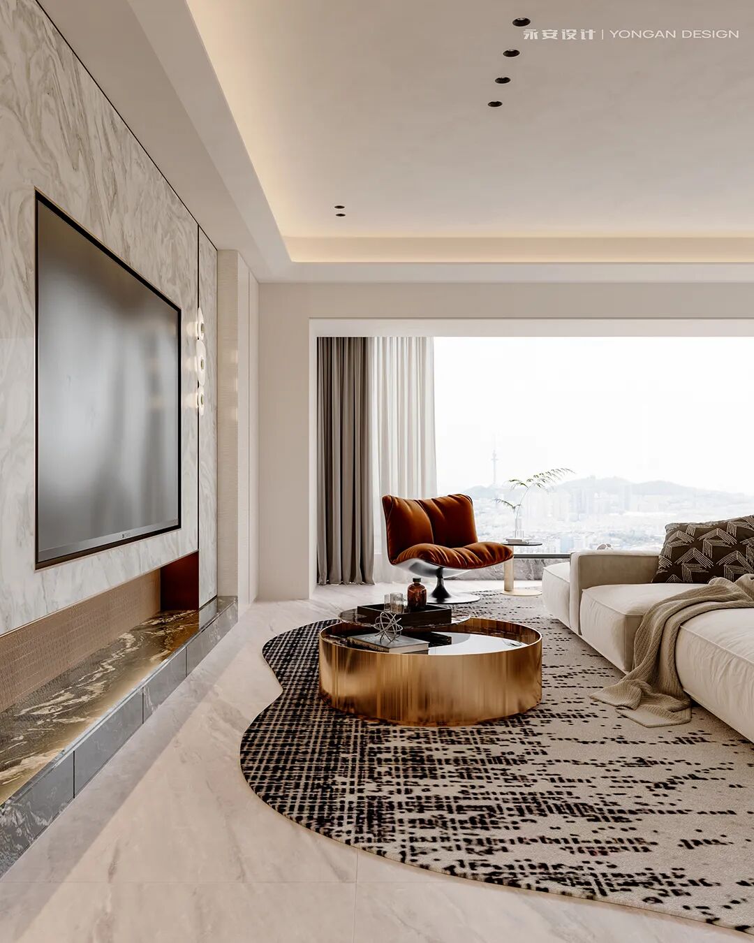 永安新作丨山语清晖316㎡【冰雪融动般的恢弘空间乐章】-36