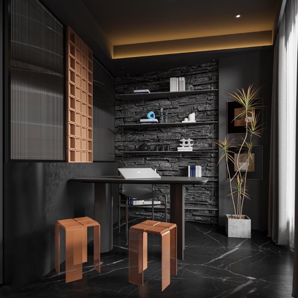 暗黑风-现代大平层-4