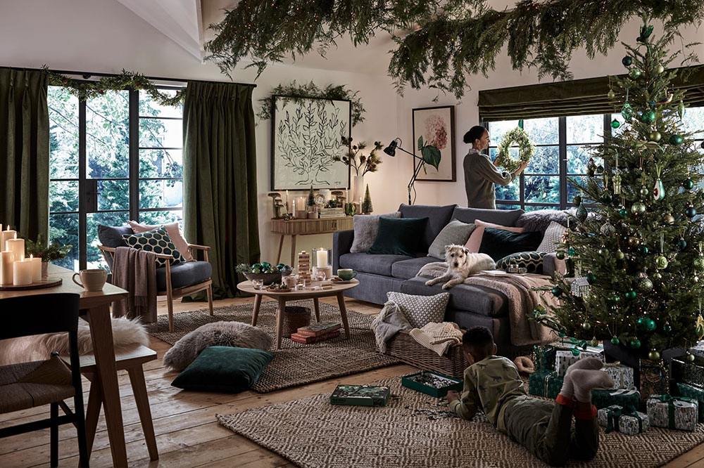 约翰·刘易斯绿色圣诞室内设计-1