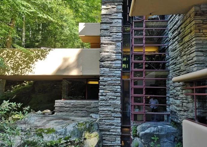 赖特“流水别墅” | 有机建筑的典范-11