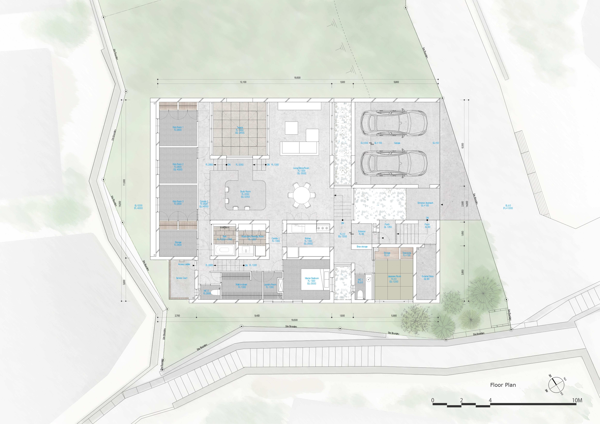 宜野湾的房子丨日本冲绳丨Matsuyama Architect and Associates-12