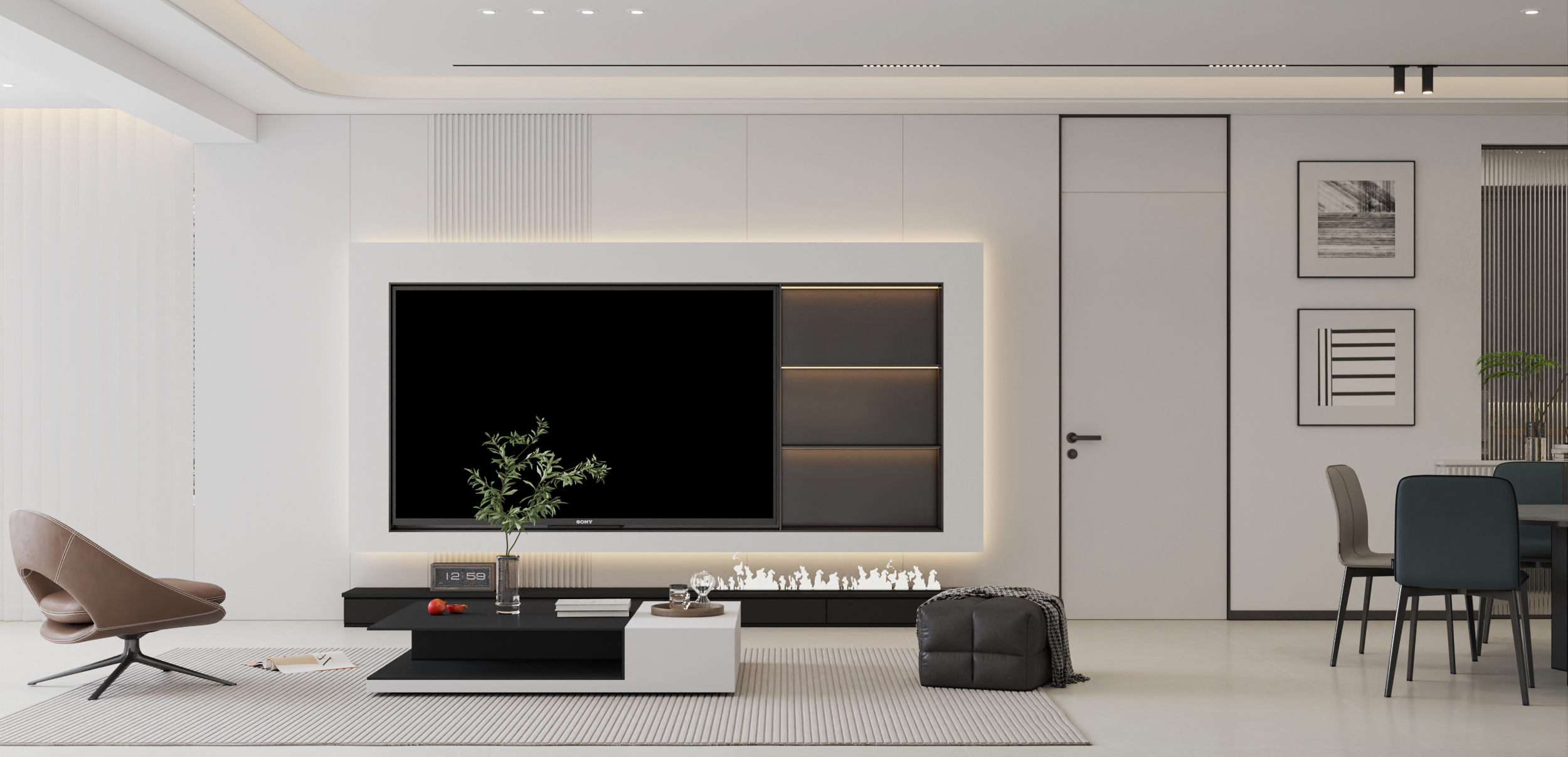 武汉 -城投江南岸-现代风格样板间设计-0