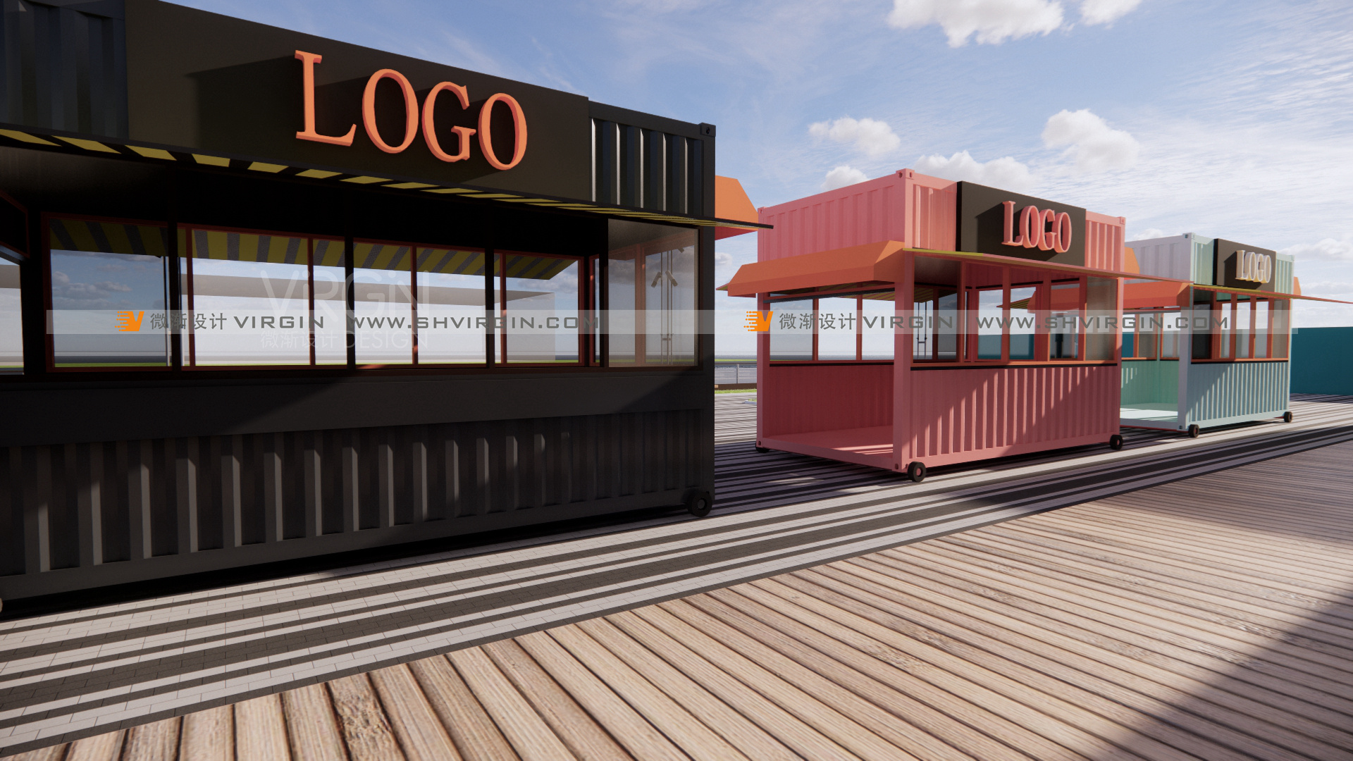 集装箱集市|集装箱商业街|集装箱店铺|集装箱奶茶店-7