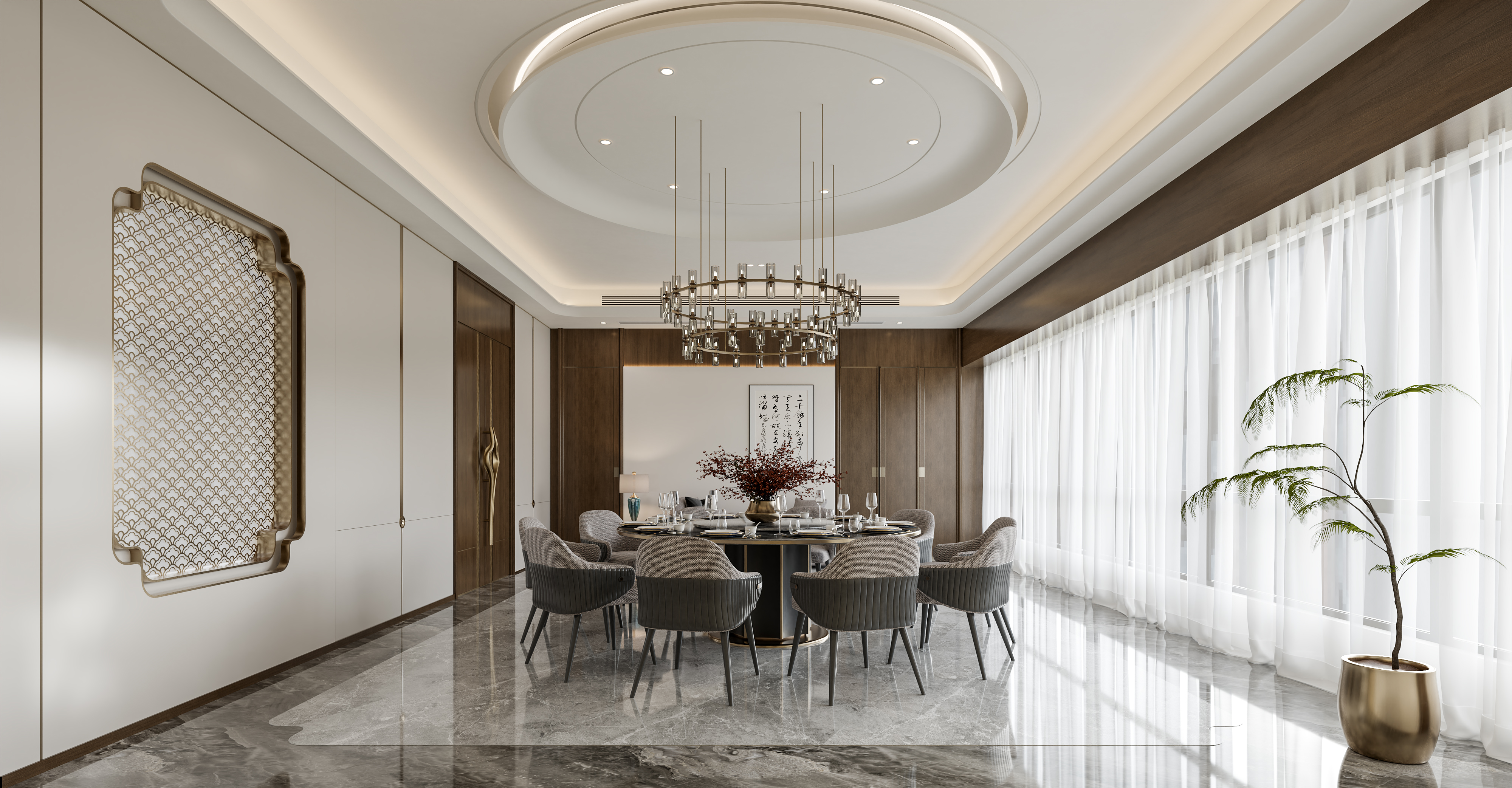 流动与凝聚 会所空间的叙事丨吉盈豪设计-1