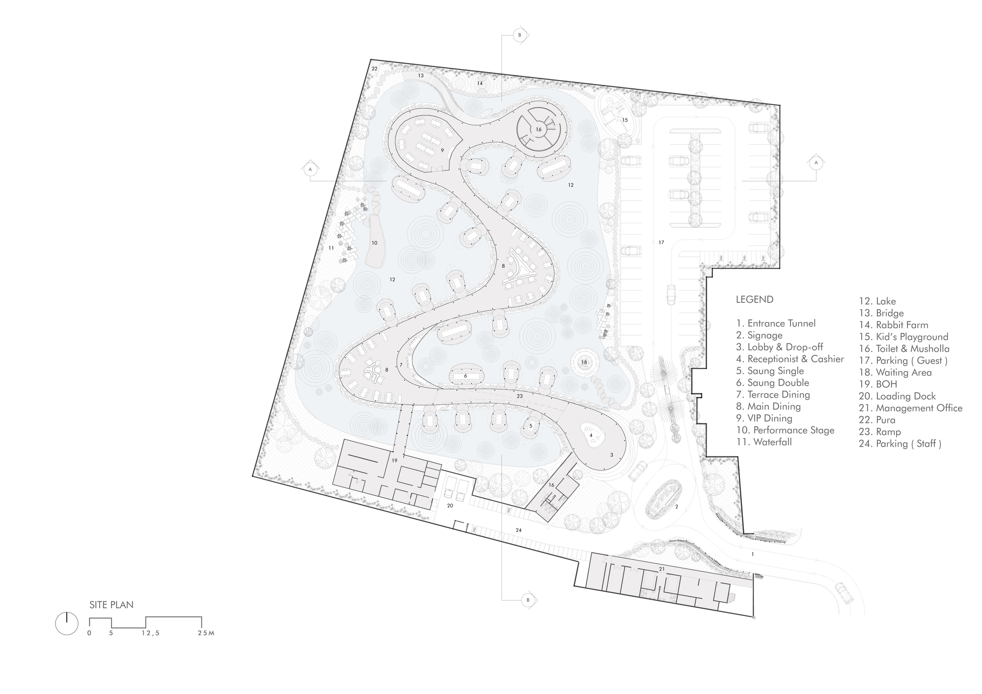 Talaga Sampireun Bali 餐厅丨印度丨KThengono 设计工作室-16