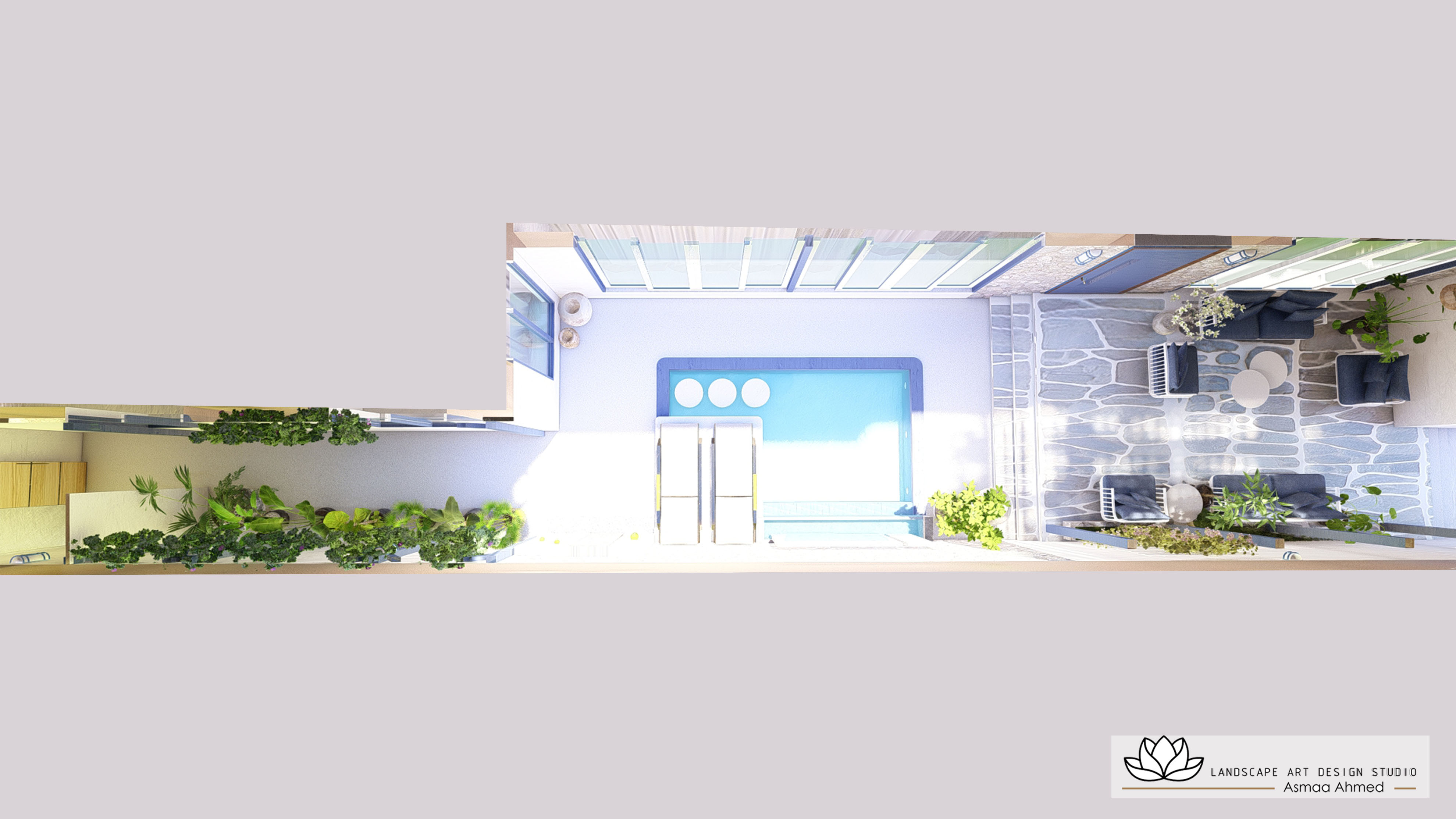 Mykonos Yard Landscape in KSA-5