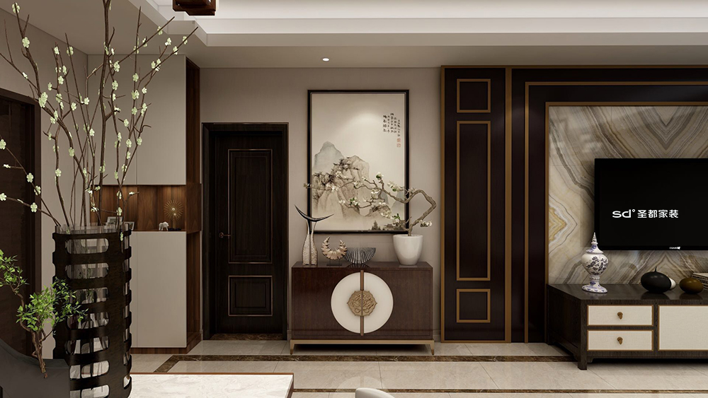 安徽广德万达茂新中式家居设计丨中国安徽丨圣都家居装饰有限公司-10
