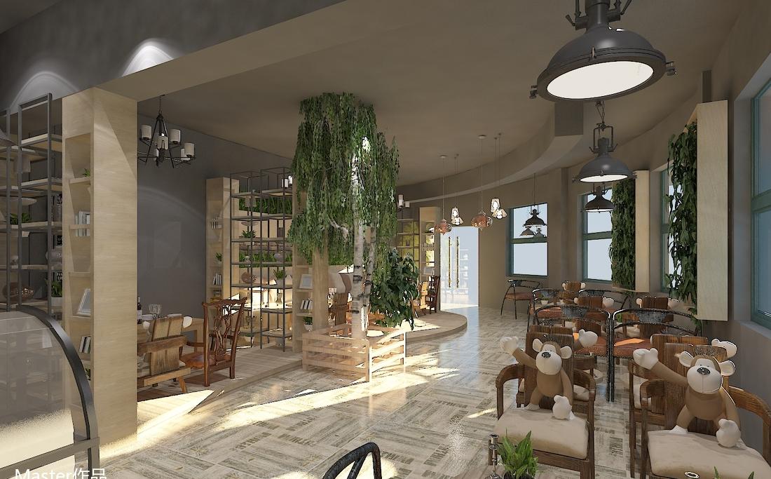 
工业风格咖啡厅 -2