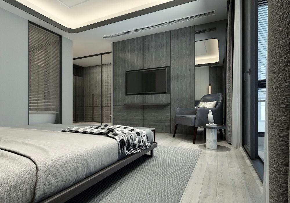 融合南北对流与女性力量的黑灰色系家居设计-43