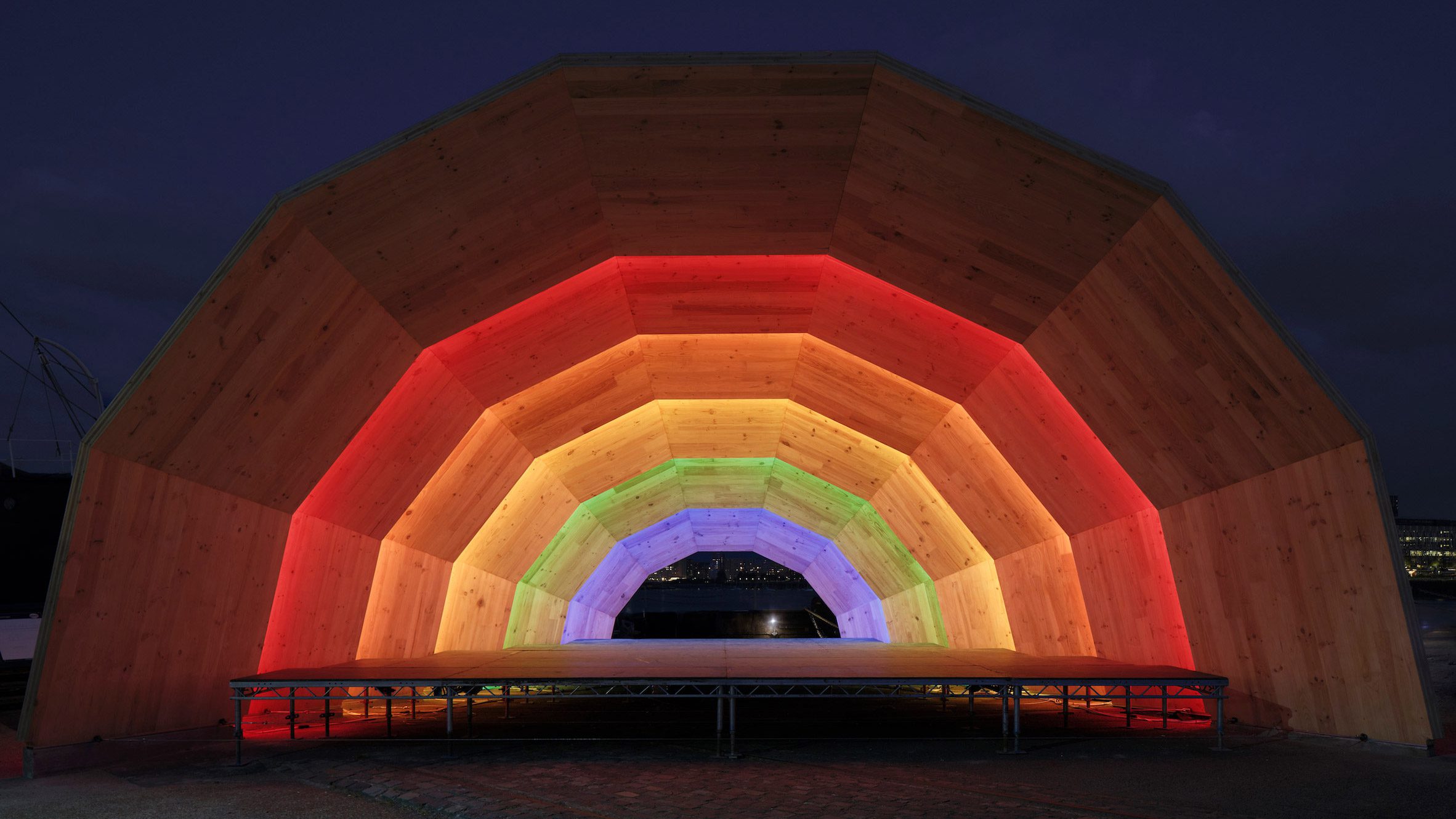 Unknown Works constructs The Armadillo pavilion from eucalyptus wood-0