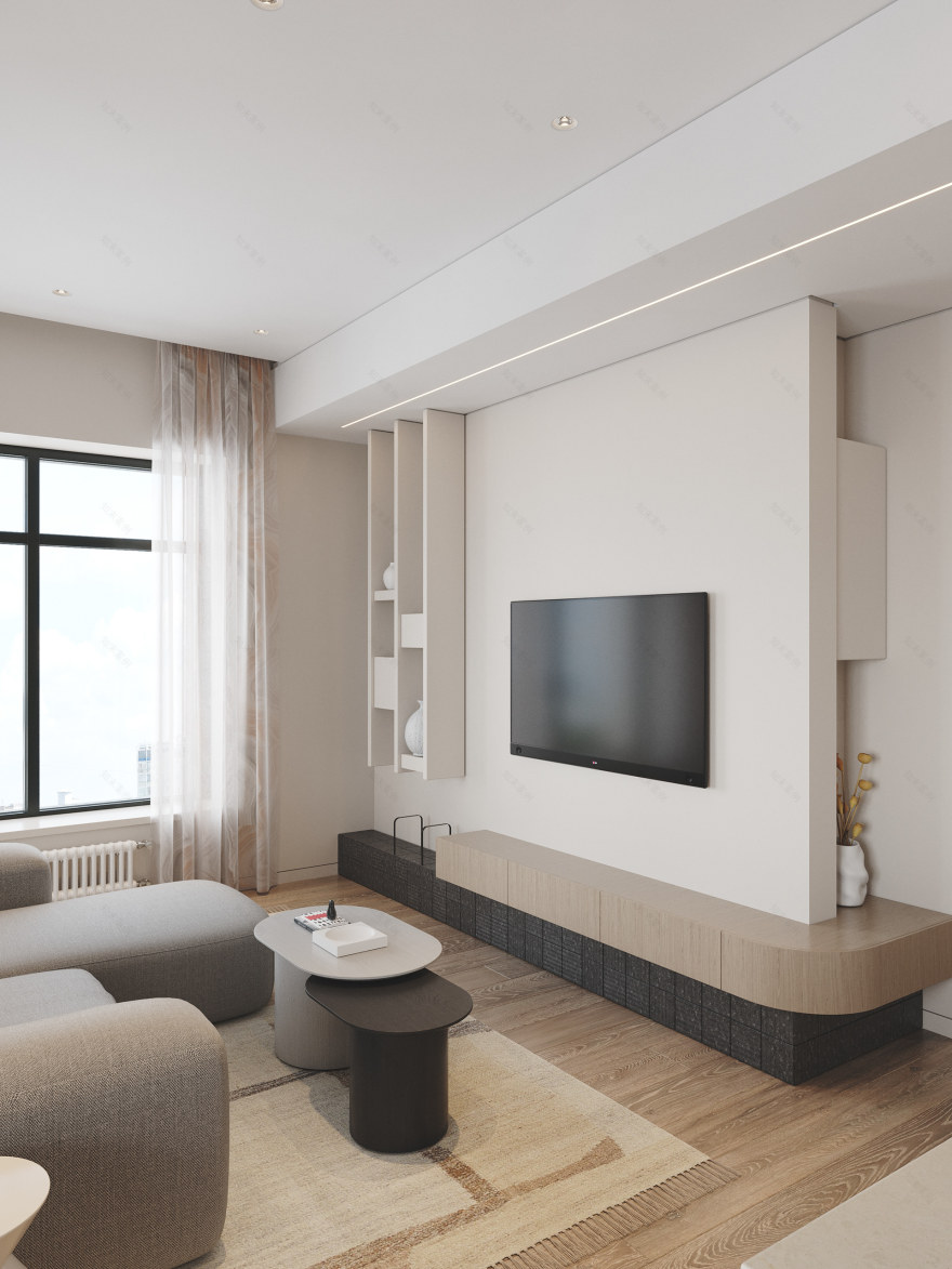 当代公寓设计项目丨俄罗斯莫斯科丨Elena Krasnova,Ksenia Semenova-8