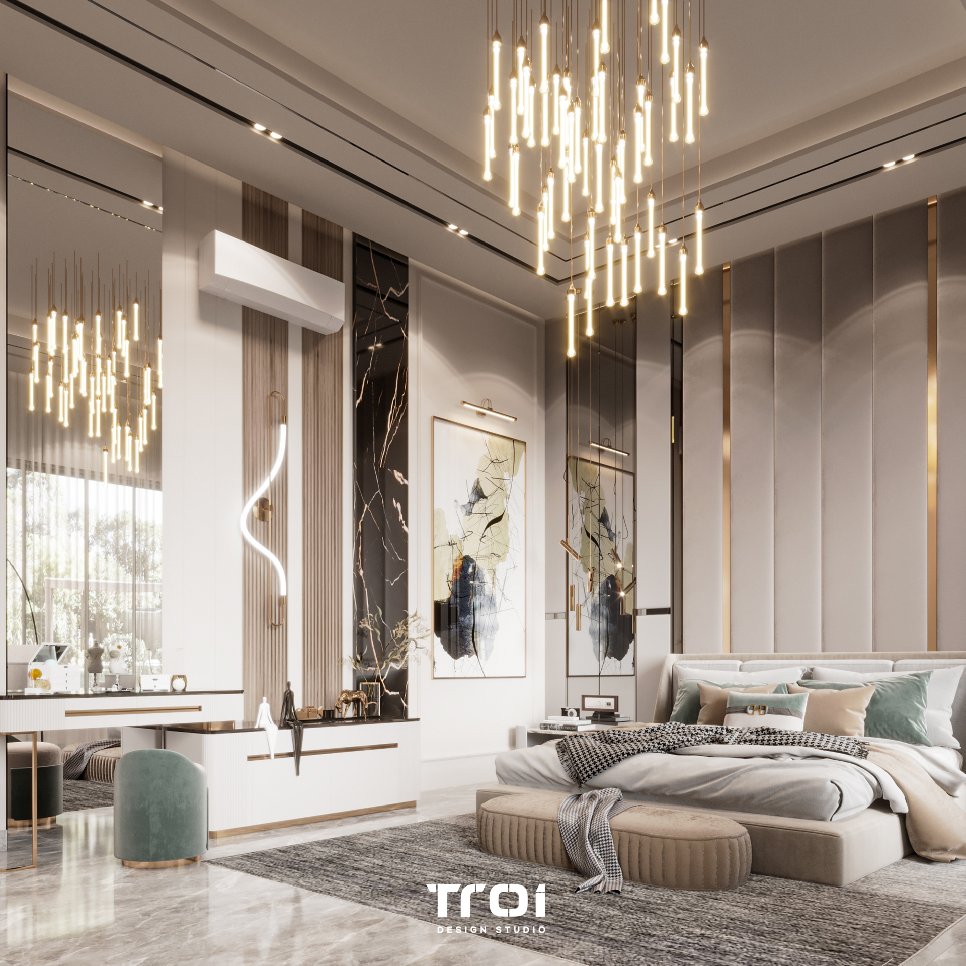 主卧室丨Troi Design Studio-12