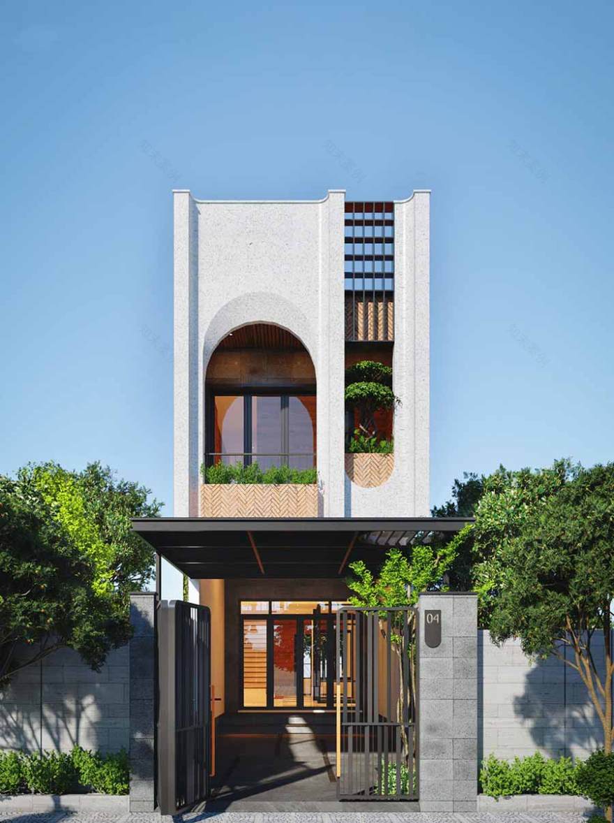 25+ 5·10m 2 层 3 卧室房屋设计案例-8