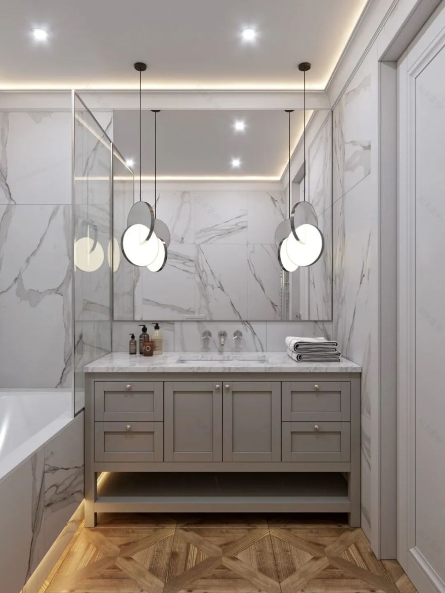 莫斯科现代轻奢高级质感的居住空间-10