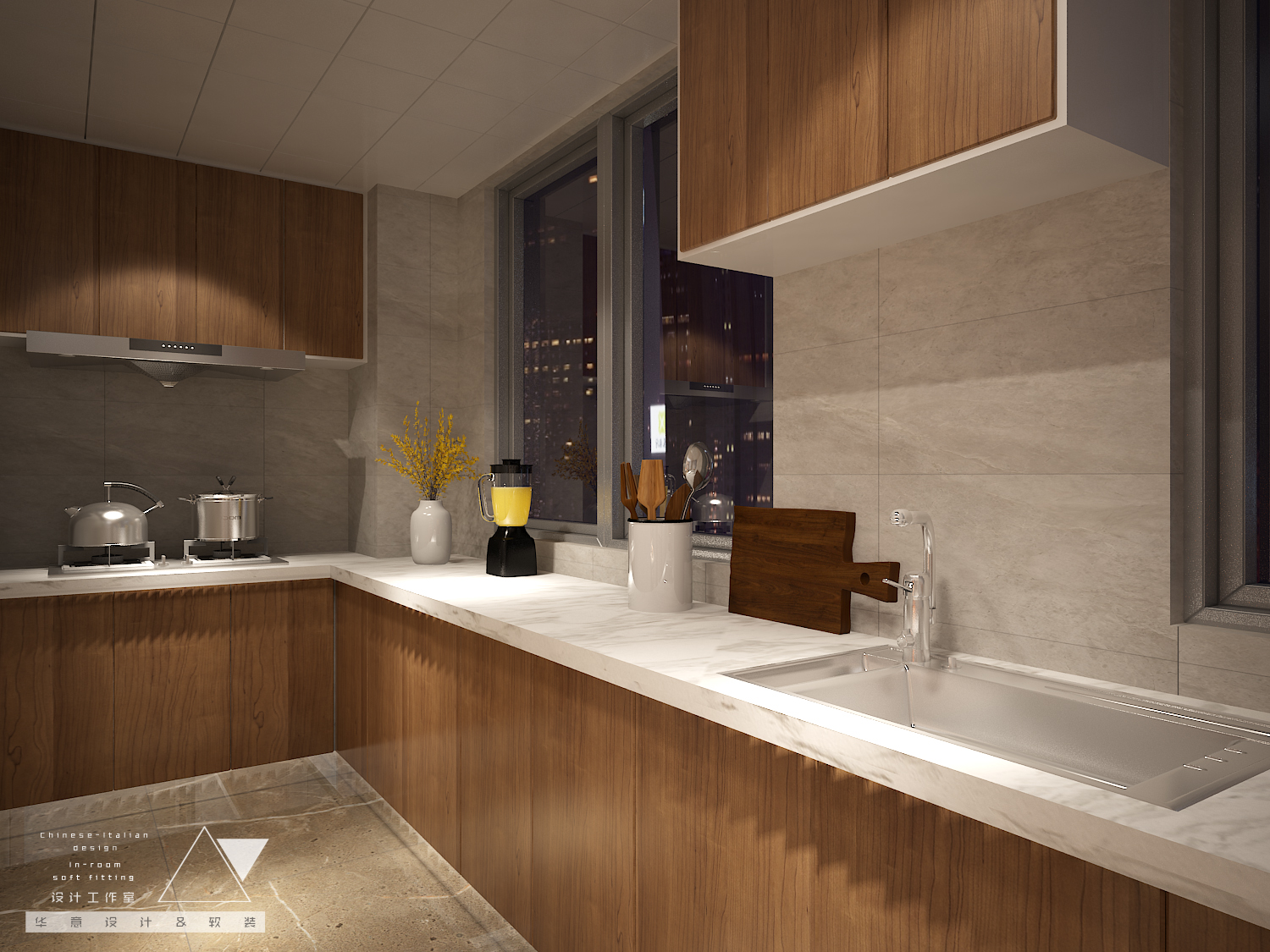 济宁绿地国际城平层洋房室内设计方案-37